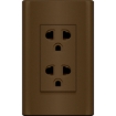 Picture of Duplex Universal Outlet with Ground & Shutter, MD913/DW