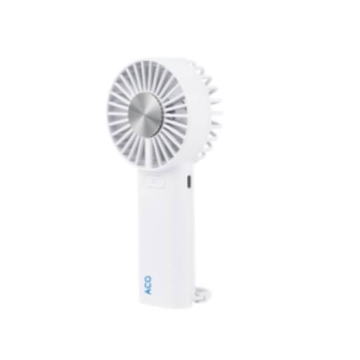 Show details for Aco Rechargeable Handheld cooling fan, ACO14LJQ150WHT Picture of Aco Rechargeable Handheld cooling fan, ACO14LJQ150WHT