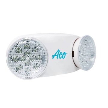 Show details for Aco Rechargeable Round Twin-Head Emergency Led Light, ACOEL212LED Picture of Aco Rechargeable Round Twin-Head Emergency Led Light, ACOEL212LED
