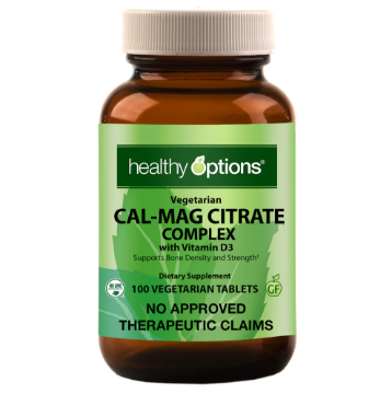Picture of Healthy Options Cal-Mag Citrate Complex with Vitamin D3 100 Vegetarian Tablets