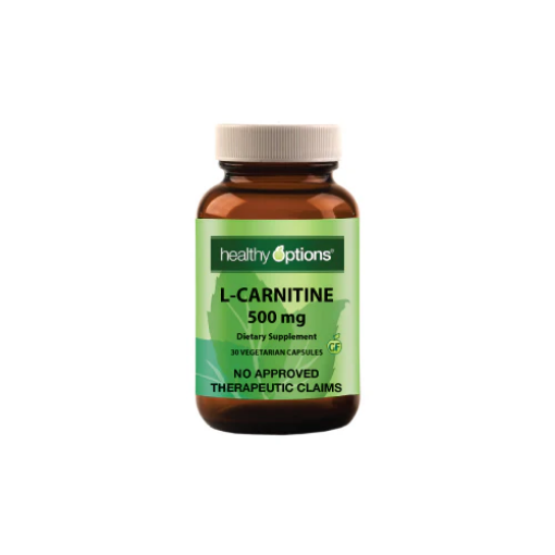 Picture of Healthy Options L Carnitine 500mg 30 Capsules