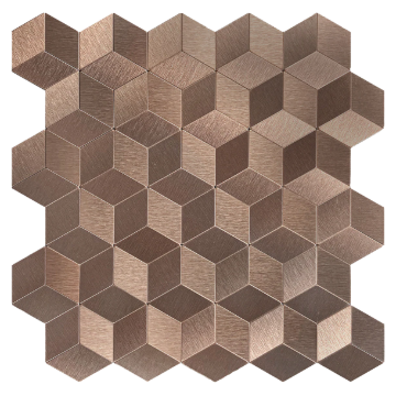 Picture of HOMER SA TILE 28.3X27.2X0.40CM 3D COPPER