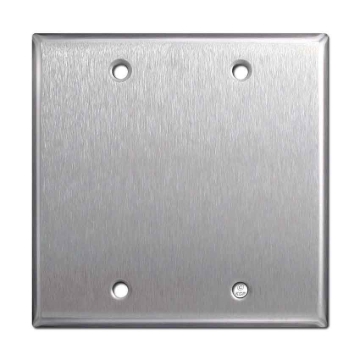 Picture of Double Gang Blank Cover Steel 2BC